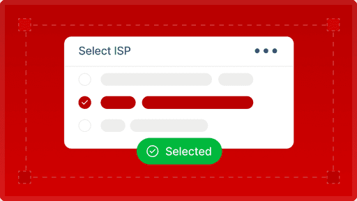 ISP seçimi ile hedeflenen sağlayıcıdan IP kullanımı